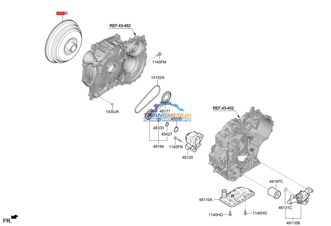 voor 2019-2023 HYUNDAI KIA IX25 K3 1.5T 2WD G4FL